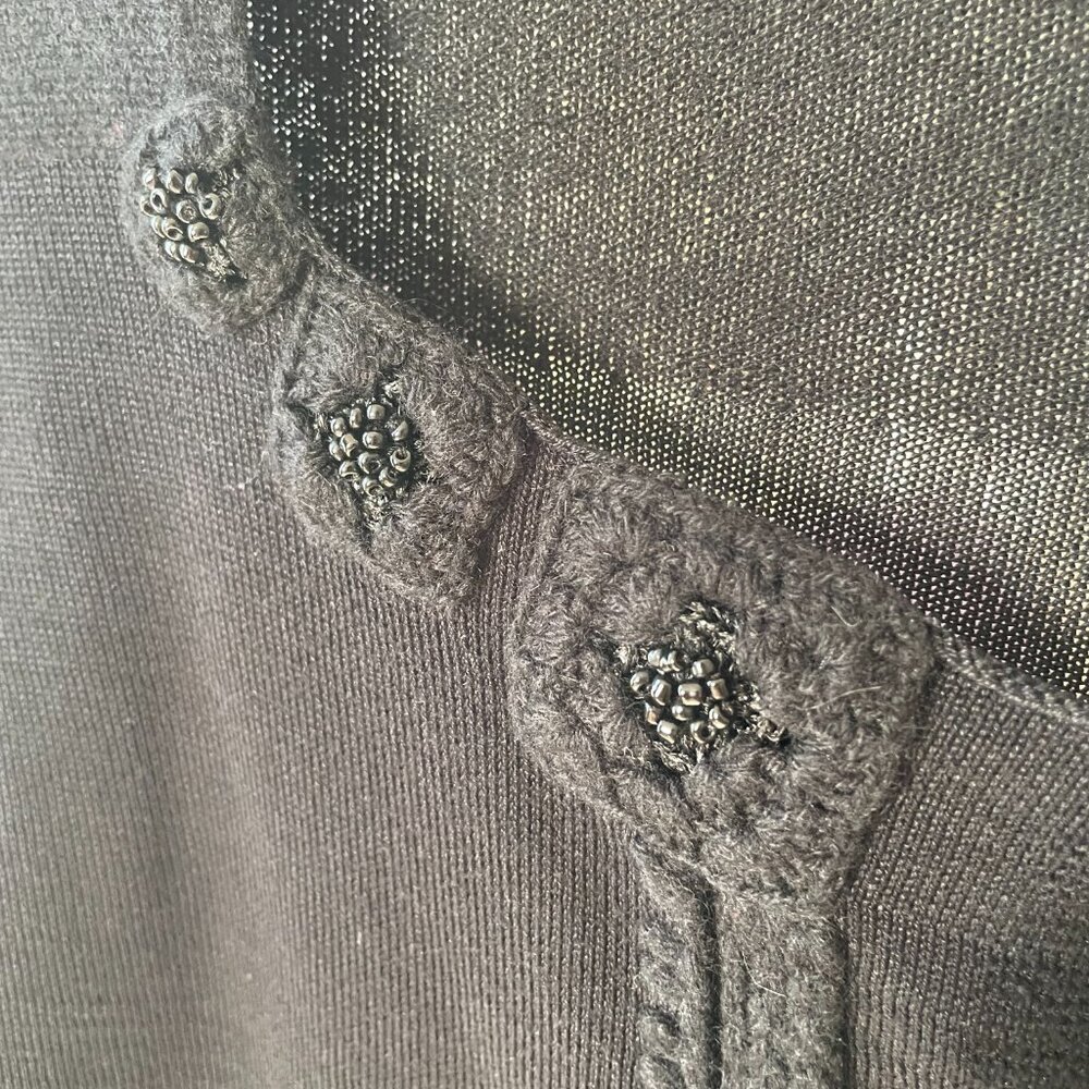 MAXSTUDIO Black Cardigan (S) - Picture 3 of 3